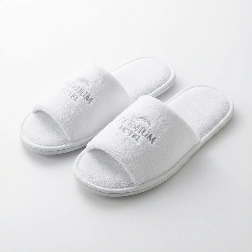 Classic White Hotel Slipper